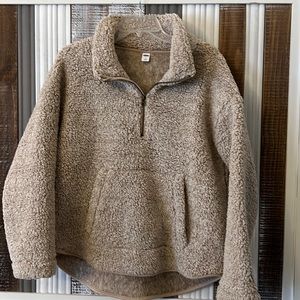 Old Navy Sherpa Half Zip Pullover